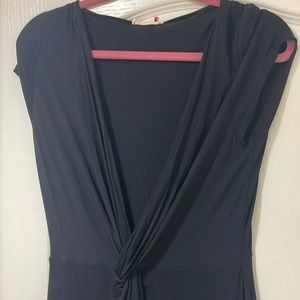 Black dress with twist front NWT